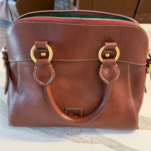 Dooney & Bourke Cameron Satchel, Chestnut Handbag with small wallet
